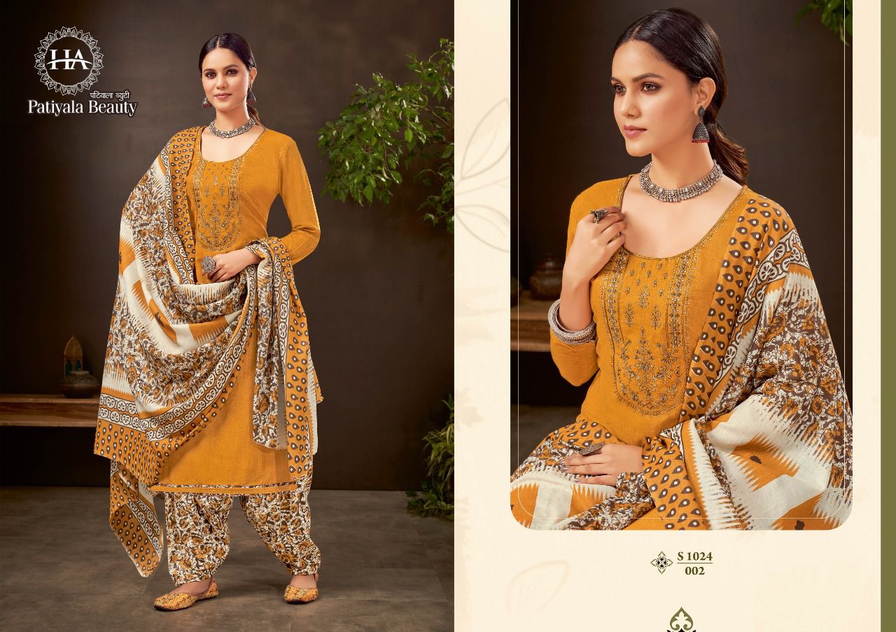 Harshit Fashion Beauty Patiyala Dress Material Catalog Lowest Price